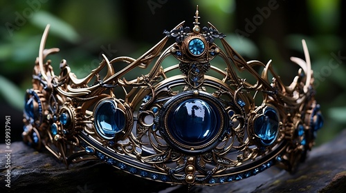 Blue and Gold Crown