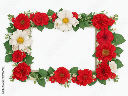 Floral frame background design 