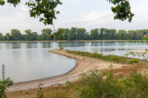 Der Rhein bei Porz-Langel, Köln photo