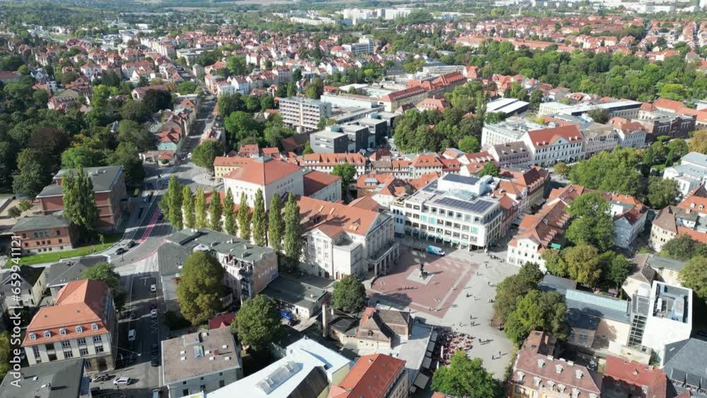 Drohnenaufnahmen Weimar in Thüringen im Herbst