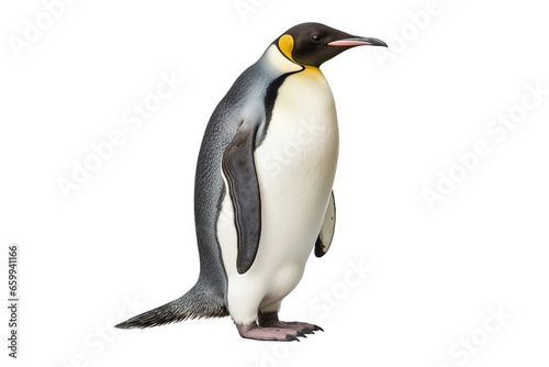 Emperor Penguin on White Background Generative AI