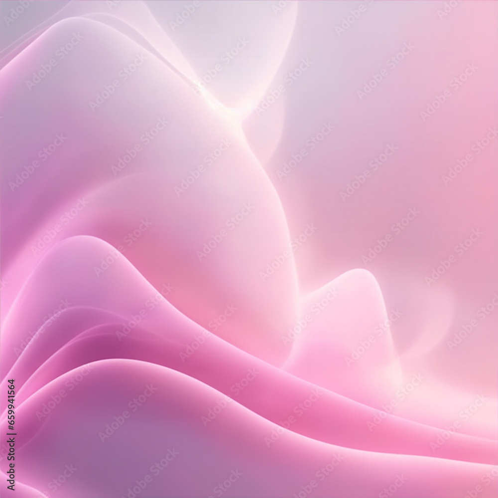 Obraz premium abstract background - White and pink background - Pink abstract - Curves and lines - Generative AI