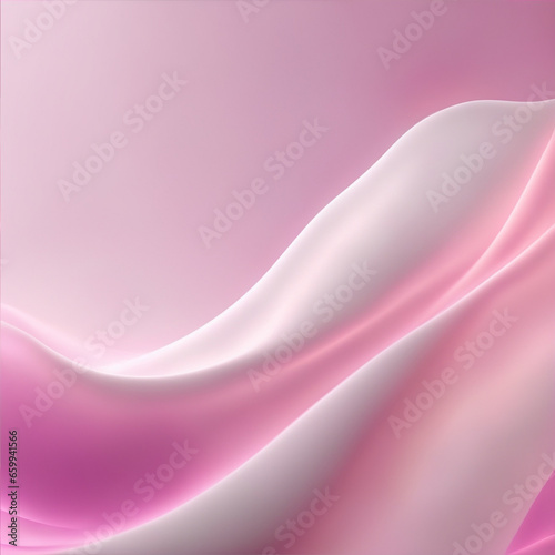 abstract background - White and pink background - Pink abstract - Curves and lines - Generative AI