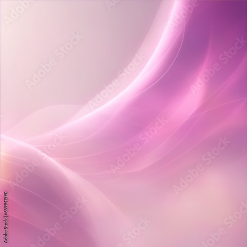 abstract pink background - White and pink background - Pink abstract - Curves and lines - Generative AI