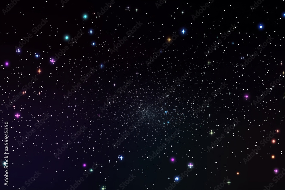 Space background with nebula and shining stars.