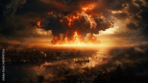 Nuclear explosion dramatic