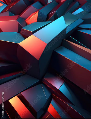 Abstract technology background with triangles