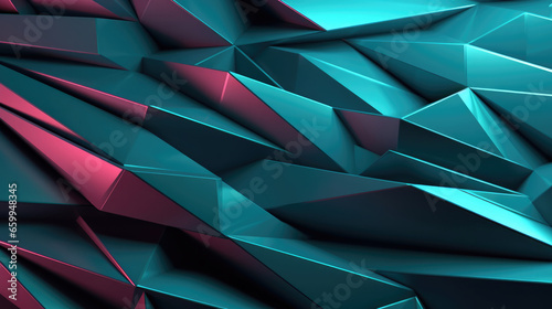 Mesmerizing 3D Style Geometry Abstract Background in Vibrant Colors, Ideal for Modern Designs and Artistic Concepts
