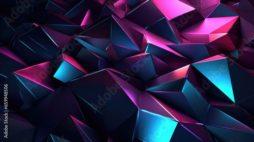 Mesmerizing 3D Style Geometry Abstract Background in Vibrant Colors, Ideal for Modern Designs and Artistic Concepts