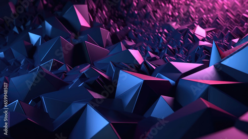 Mesmerizing 3D Style Geometry Abstract Background in Vibrant Colors, Ideal for Modern Designs and Artistic Concepts