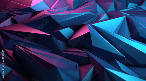 Mesmerizing 3D Style Geometry Abstract Background in Vibrant Colors, Ideal for Modern Designs and Artistic Concepts