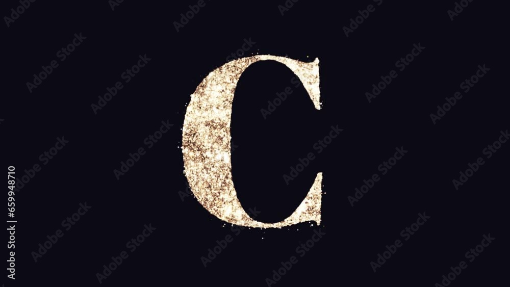 This video features an English alphabet letter 