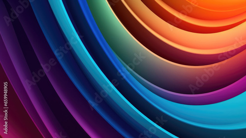 Vibrant waves: A colorful, curvy layered background, a symphony of hues and shapes creating a visually captivating and dynamic artistic masterpiece photo