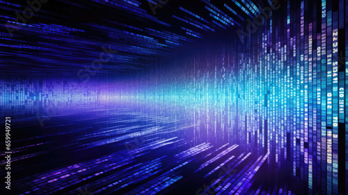 Futuristic binary code abstract background, showcasing digital elegance and technological innovation in a mesmerizing display