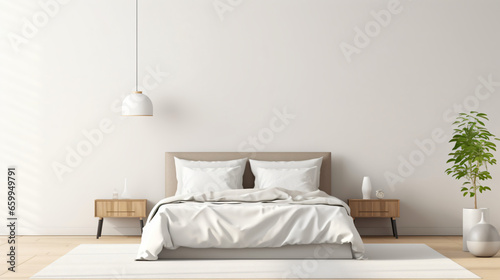 Perspective of modern bedroom