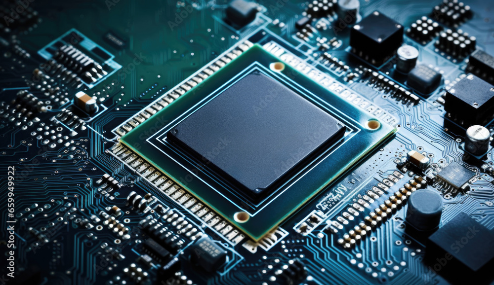 electronic circuit board with processor