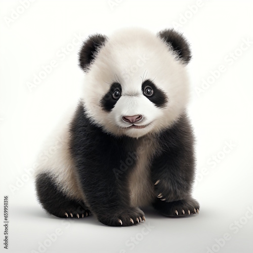 Adorable Baby Panda Clipart