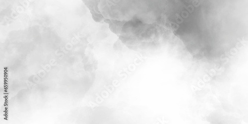Realistic white soft clouds panorama cut out transparent background. Beautiful realistic clouds. Steam condensation cumulus cloudy special effect.