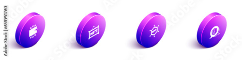 Set Isometric Cryptocurrency wallet, NFT Digital crypto art, blockchain technology and icon. Vector