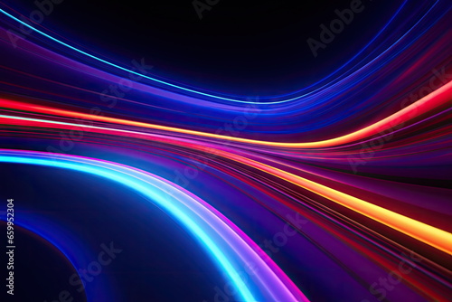 abstract background, colorful neon lines