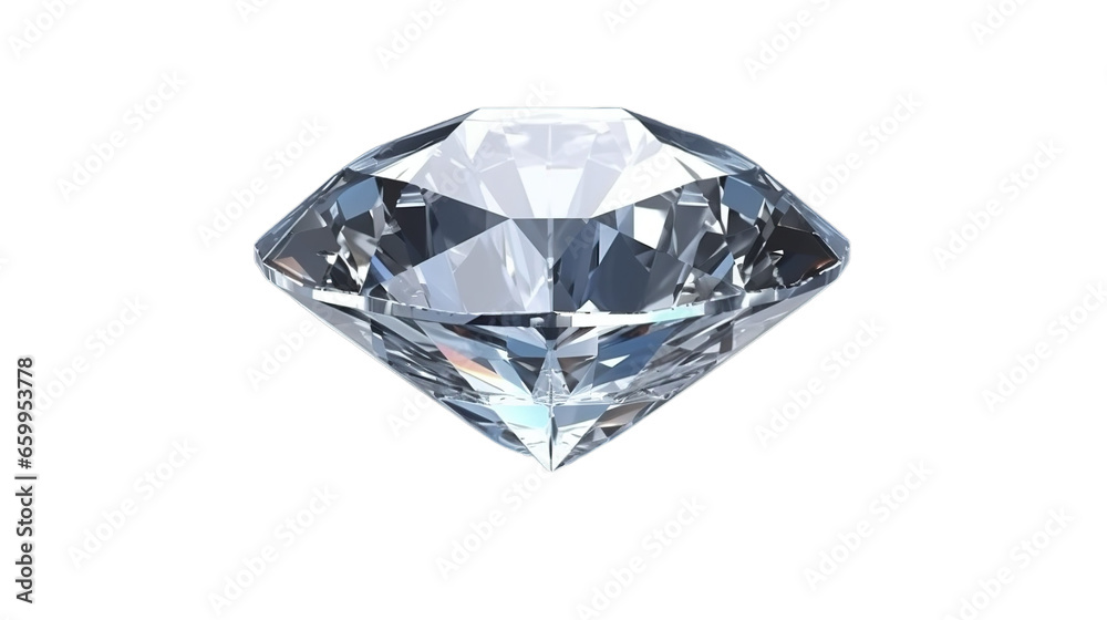 Transparent diamond, isolated on transparent background, Generative ai. Transparent diamond, isolated on transparent background, Generative ai.