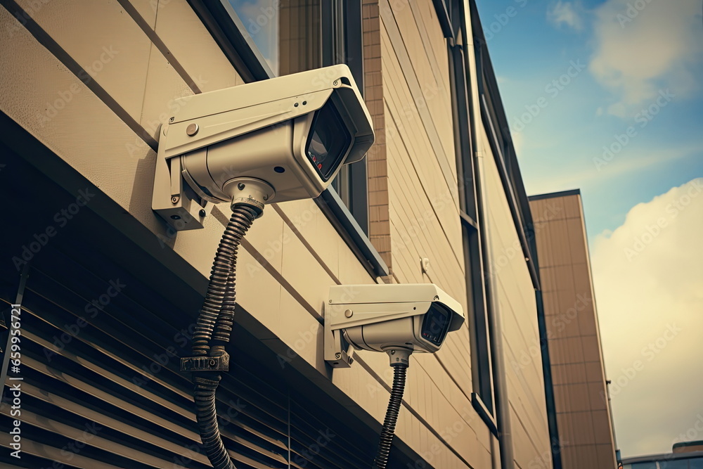 CCTV operating outside the office CCTV operating outside the office