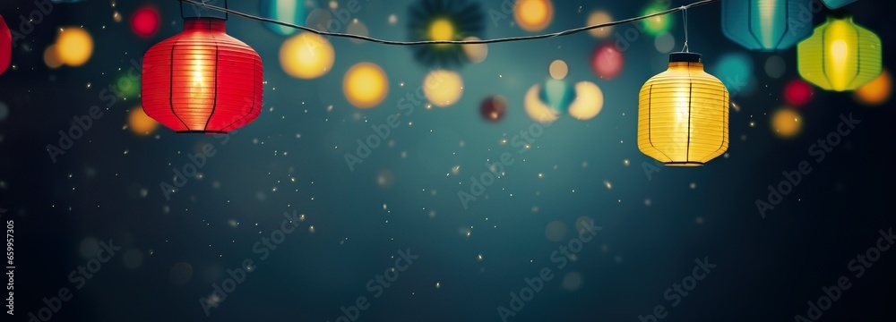 A captivating background illuminated with a spectrum of colorful lights A captivating background illuminated with a spectrum of colorful lights
