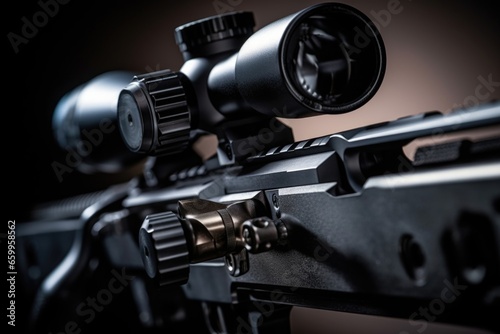 close up of a trigger on an unloaded rifle