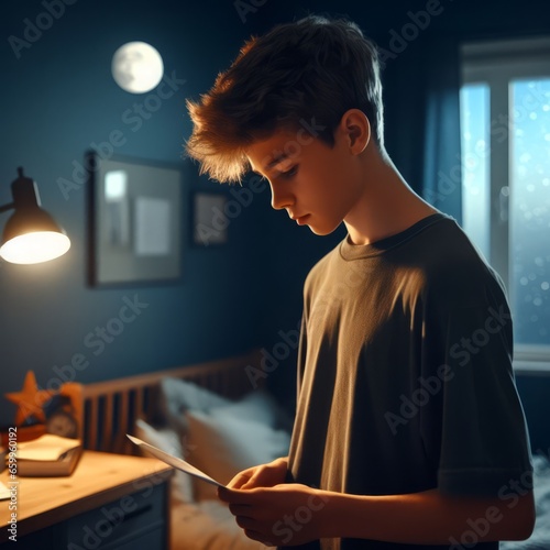 Boy in a room
