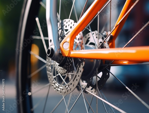 Detailed photographs showcasing bicycles or various components from different angles, style 52, street view, image 20.