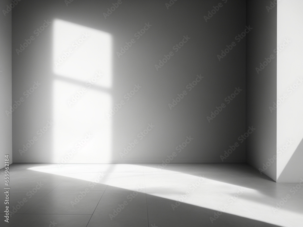 immagine di sfondo di uno spazio vuoto in toni di grigio con un gioco di luci e ombre sulla parete e sul pavimento per lavori di progettazione o creativi immagine di sfondo di uno spazio vuoto in toni di grigio con un gioco di luci e ombre sulla parete e sul pavimento per lavori di progettazione o creativi