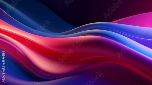 Luminescent Liquid Euphony: A Hypnotic 3D Ballet of Melted, Multicolored Chrome Foiled Liquid Waves in Abstract Elegance with Shining Hues