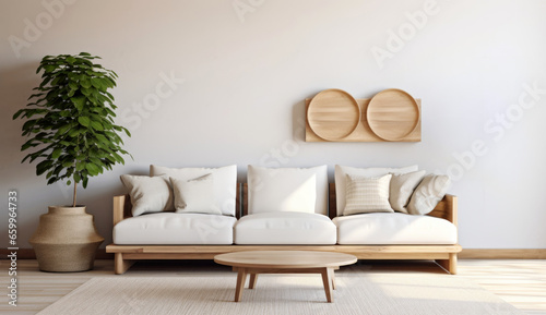 modern living room with sofa © marimalina