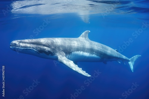 a whale carrying her calf © altitudevisual