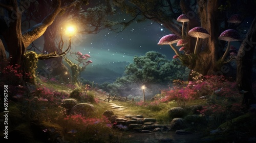 Enchanted romantic forest © HN Works