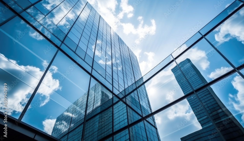 Obraz premium modern office building in the sky