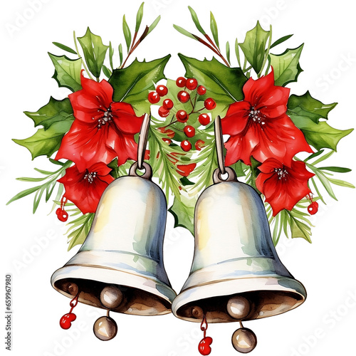 Christmas decorations, Christmas Bells on transparent background