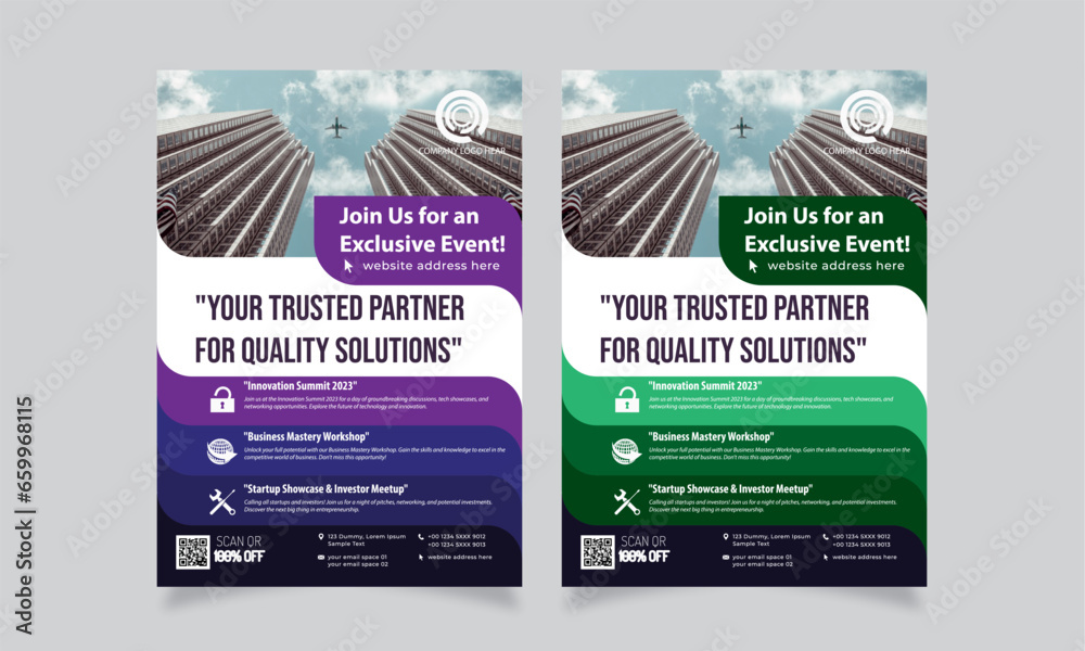 Obraz premium Modern Design for Business Marketing and Events