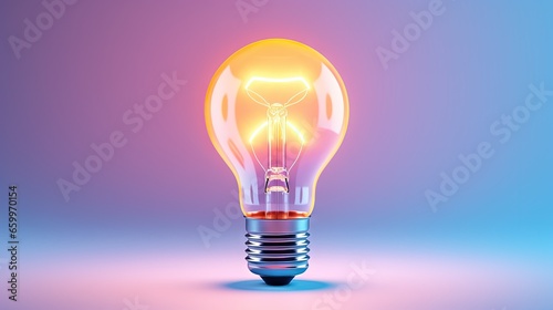 2021 Creativity and inspiration ideas concepts with lightbulb on pastel color background.Business solution