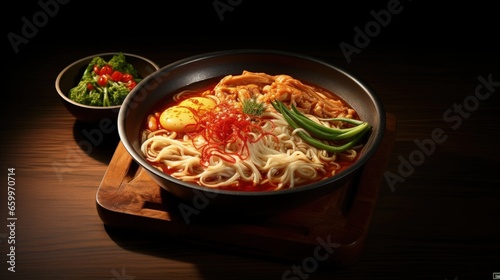 Chinese-style Korean noodle food, jjamppong