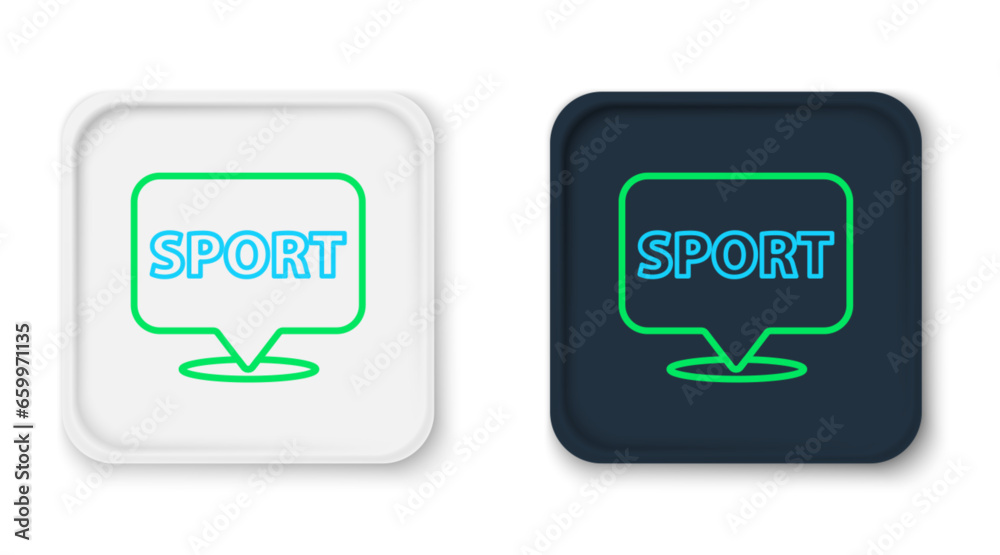 Line Location gym icon isolated on white background. Colorful outline concept. Vector Line Location gym icon isolated on white background. Colorful outline concept. Vector
