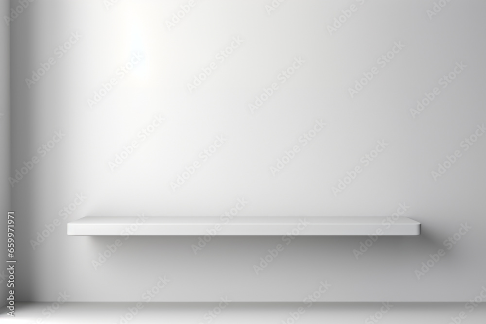 empty white shelf empty white shelf