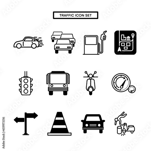 Traffic Icon Set