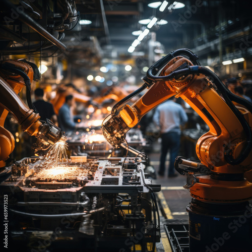 Advanced Robotics in Manufacturing A factory
