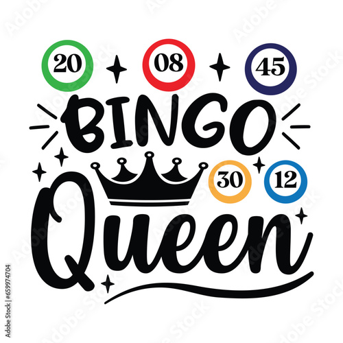 Bingo queen vector arts Eps 