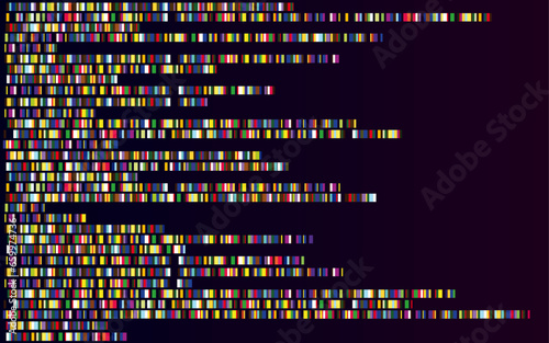 Background of abstract genetic map storage ,gathering and organizing data ,examining genetic data,genome map research