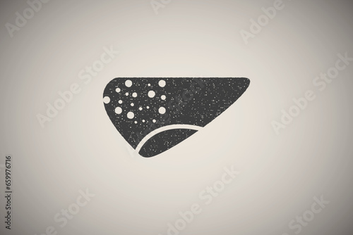 Cancer, cirrhosis, liver icon vector illustration in stamp style