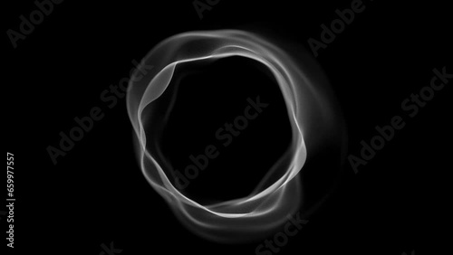 3D three dimensional abstract circular digital cyber mesh wave design background