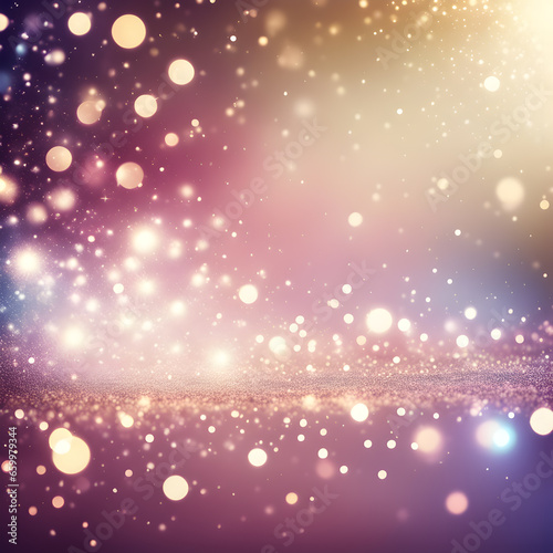 Beautiful light bokeh with blur effect and sparkles Abstract glitter, blurry shine isolated on background13