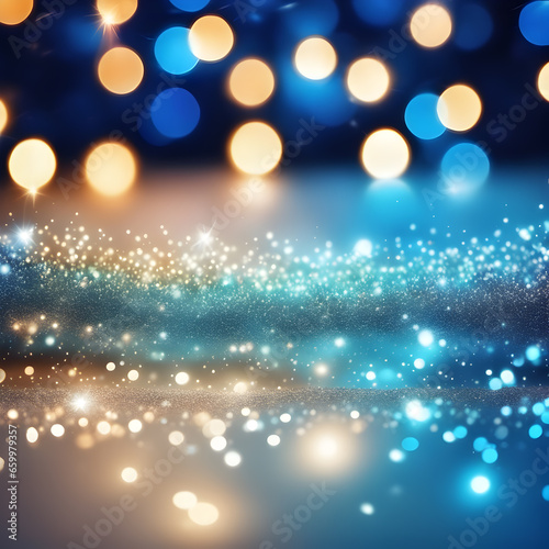 Beautiful light bokeh with blur effect and sparkles Abstract glitter, blurry shine isolated on background15